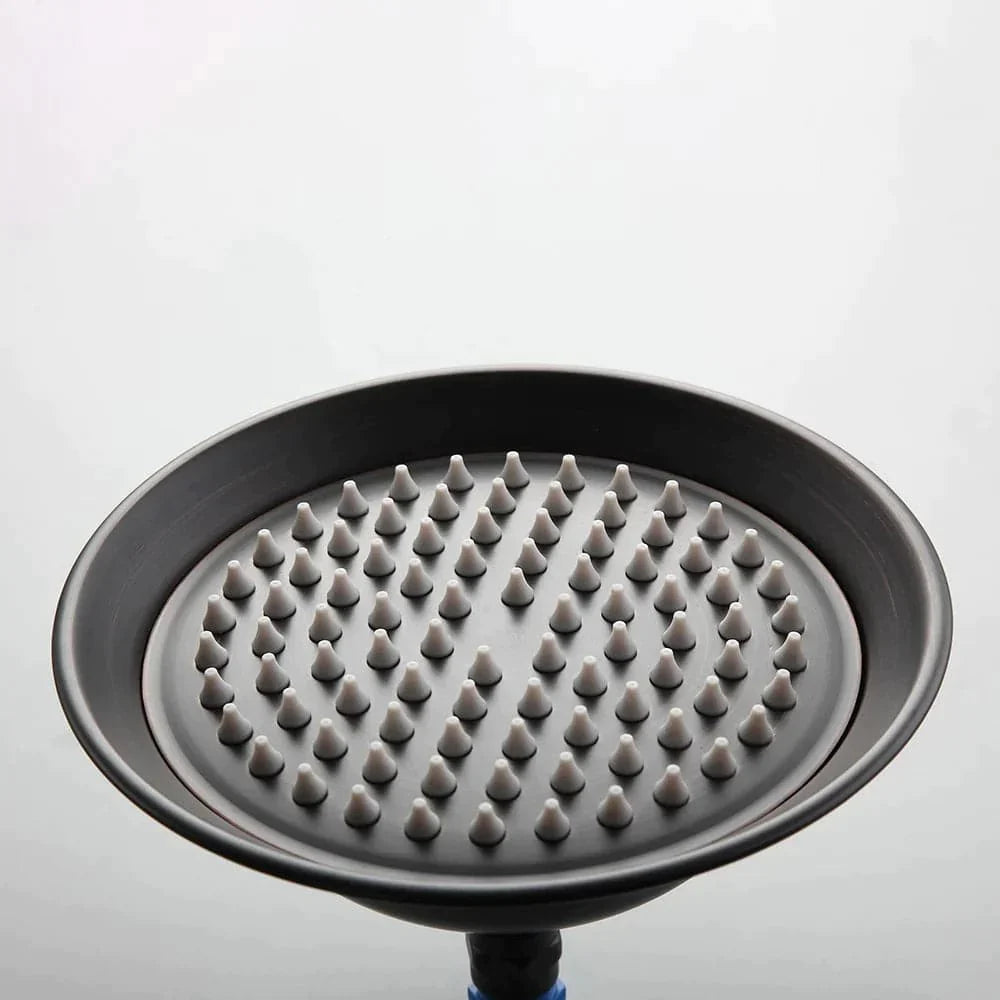 Vintage Bathroom Exposed Rainfall Shower System Handheld Shower Antique Black
