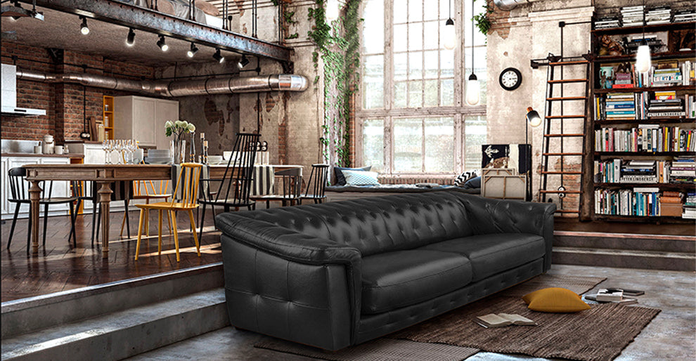 Criss Elegant Black Sofa