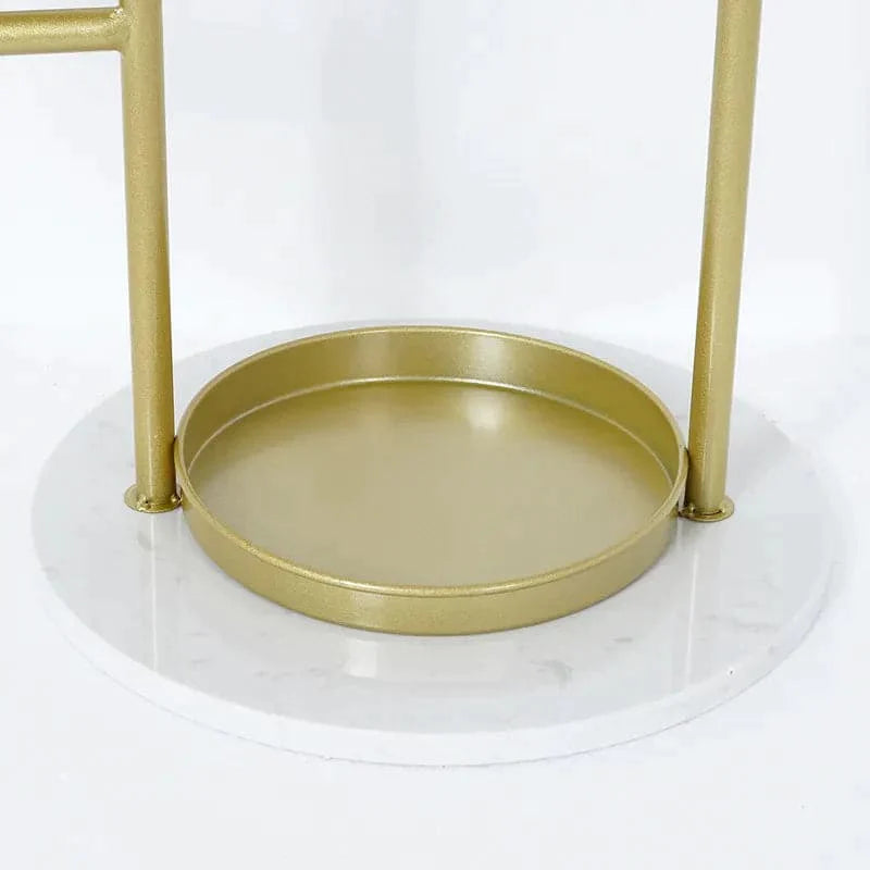 Modern Tree-Shaped 46-Tiered Plant Stand in Gold (Set of 2)