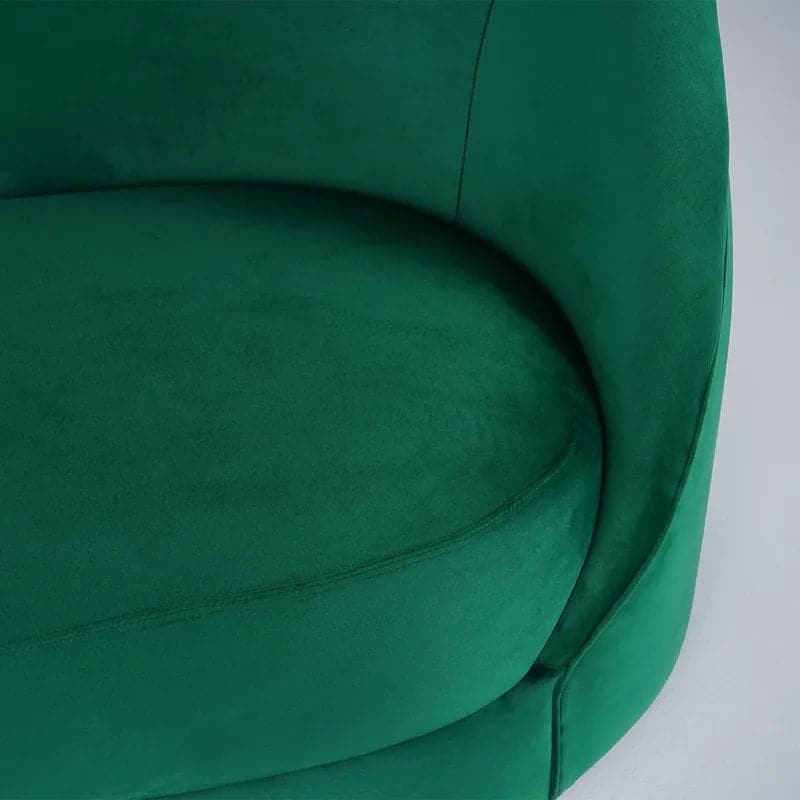 Luxury Green Velvet Upholstered Sofa 3-Seater Sofa Solid Wood Frame 84" Sofa