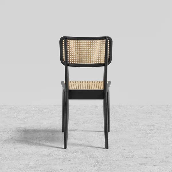 Modern Black Dining Chair Rattan Ash Dining Chair