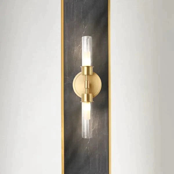 Modern Brass 2-Light Wall Sconce Bedroom Light