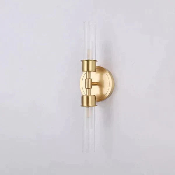 Modern Brass 2-Light Wall Sconce Bedroom Light