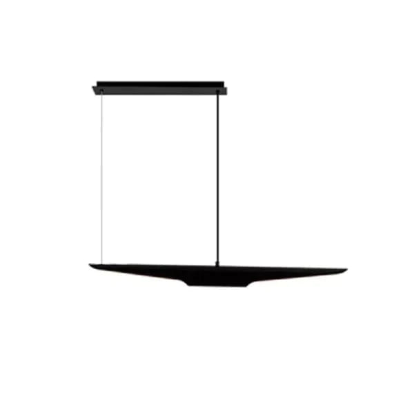 Modern Freely Hanging Single Pendant Light 2-Light Finished in Black & Gold