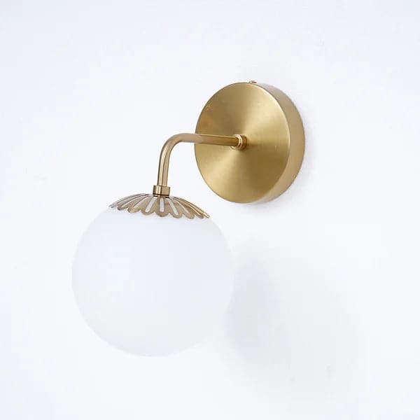 Modern Globe 1-Light Indoor Wall Sconce