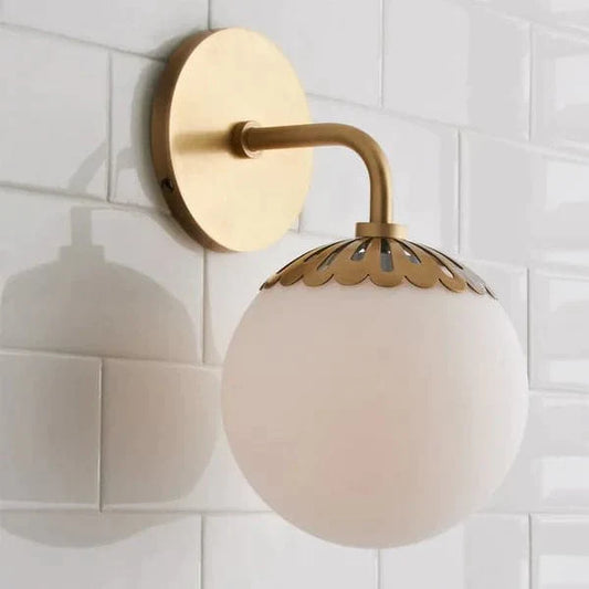 Modern Globe 1-Light Indoor Wall Sconce