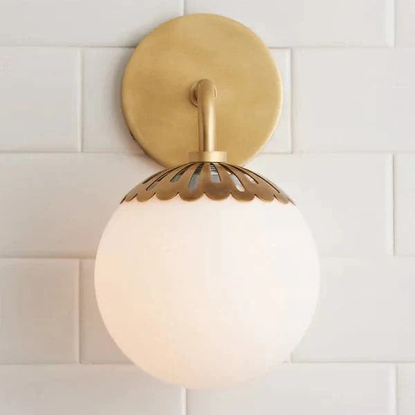 Modern Globe 1-Light Indoor Wall Sconce