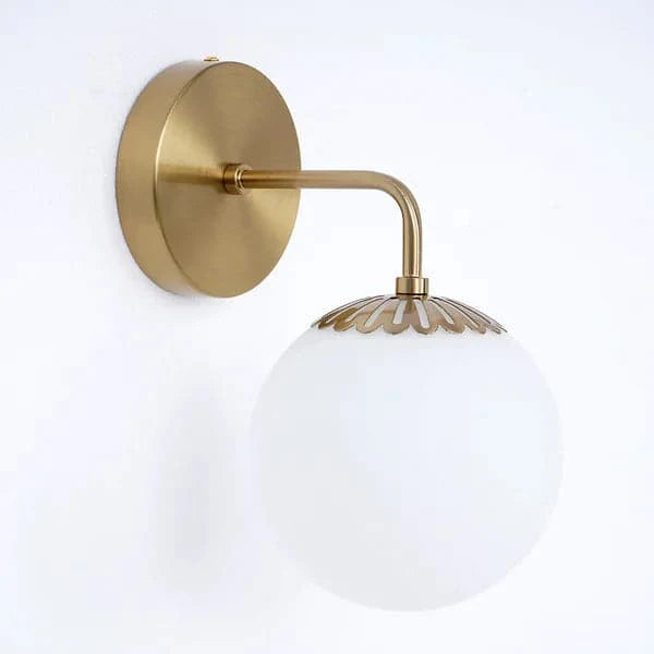 Modern Globe 1-Light Indoor Wall Sconce