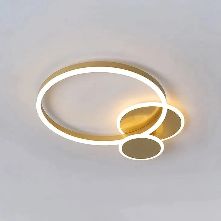 Modern Gold Flush Mount Light Round LED Ceiling Light