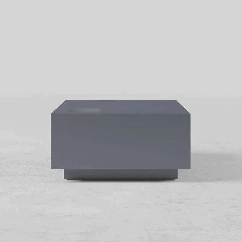 Modern Gray Coffee Table with Storage Square Coffee Table with Drawer