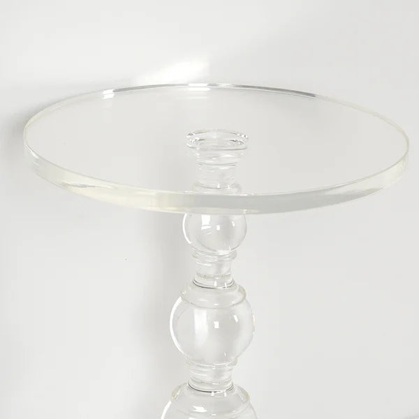 Modern Round End Table Acrylic Side Table