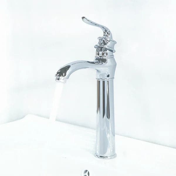 Modern Single Handle Single Hole Bathroom Vessel Sink Faucet in Polished Chrome