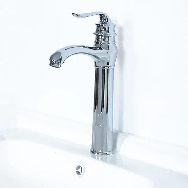 Modern Single Handle Single Hole Bathroom Vessel Sink Faucet in Polished Chrome