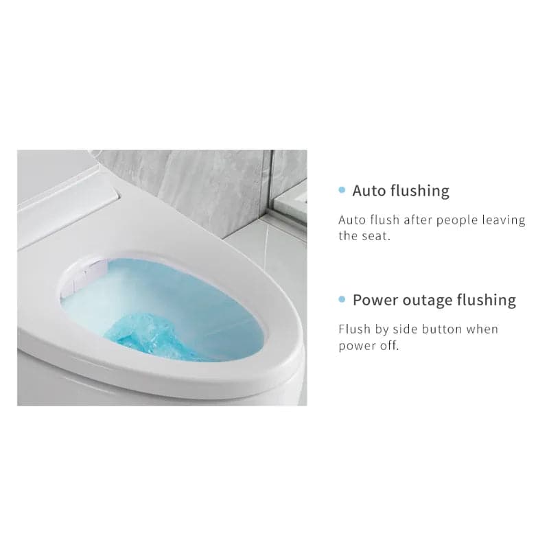 Modern Smart One-Piece Toilet & Bidet Foot Induction & Automatic Flushing with Seat