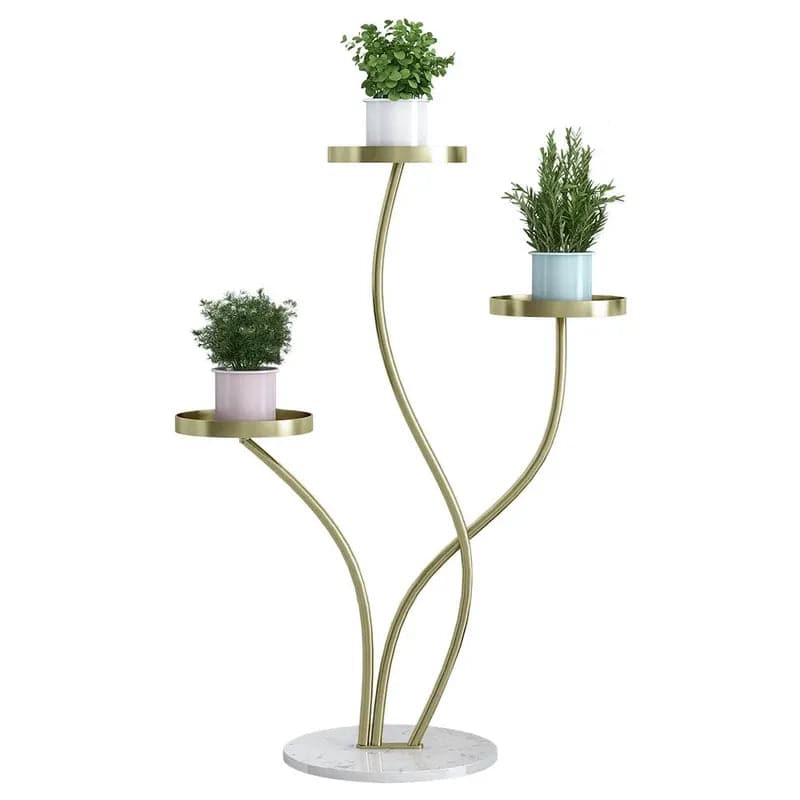 metal corner plant stand indoor Modern Tall Metal Plant Stand Indoor 3 Tier Corner Planter in Gold – Morgan Rey