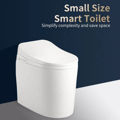 Small Size Smart Toilet One-Piece Elongated Floor Mounted Automatic Toilet Self-Clean