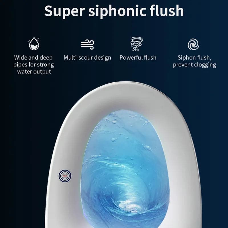 Smart One-Piece Floor Mounted Automatic Toilet Self Clean Smart Toilet