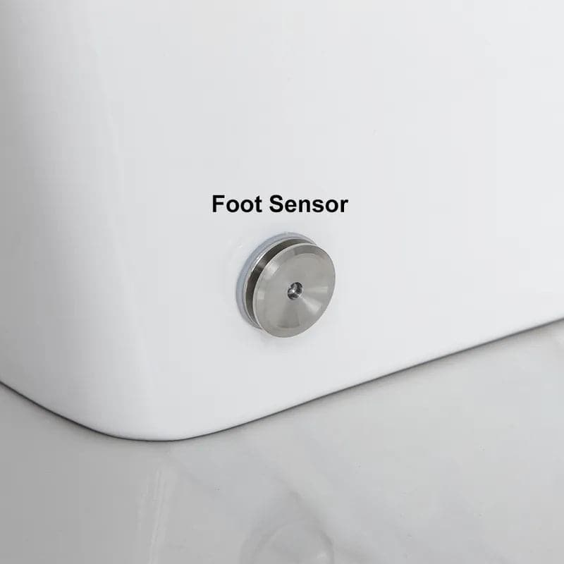 White Smart One-Piece Floor Square Toilet with Remote Control and Automatic Cover