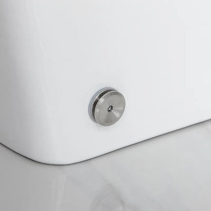 White Smart One-Piece Floor Square Toilet with Remote Control and Automatic Cover